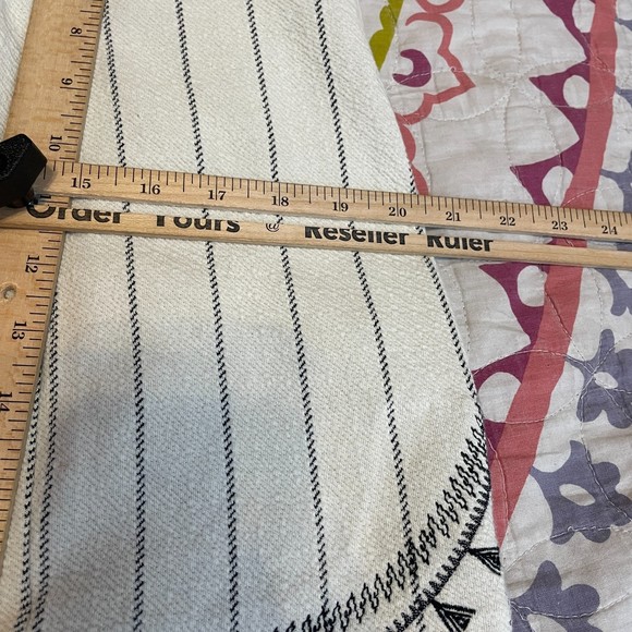 🌻Gianni Bini {L} Ivory/Cotton Boho Long Sleeve Mini Dress - Picture 11 of 12